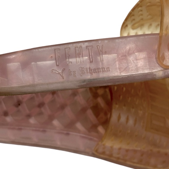 Puma Fenty x Rihanna Pink Jelly Slides Women’s 8.5 - Picture 5 of 6
